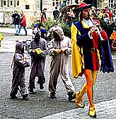 Recall today the legend of the Pied Piper, the German piper who saved the town from its rat problem by piping them out of town -- and into the Weser River. Legend has it that the piper then turned his talents on the town's children, who followed him out of town, never to be seen again. 